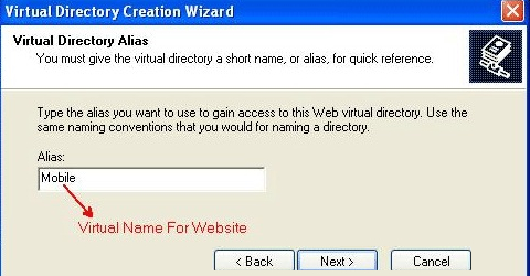 Virtual name for website